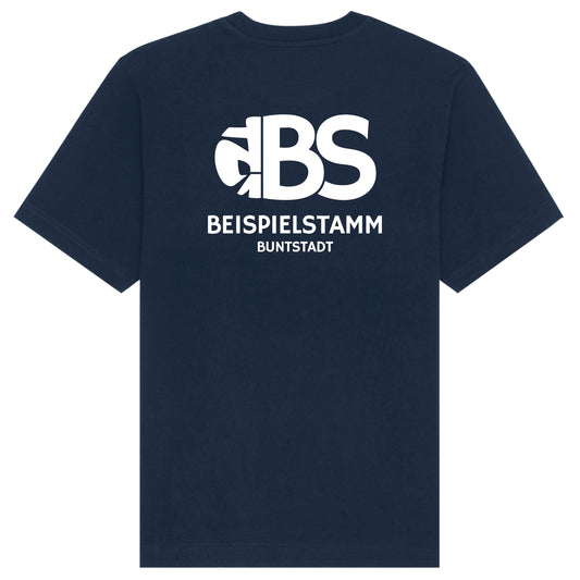 Stammes T-Shirt Buntstadt großes Logo hinten