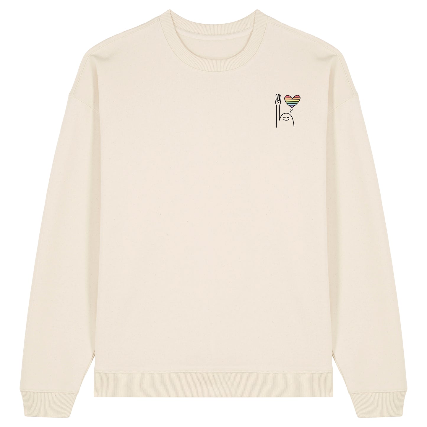 Sweatshirt Pfadi Gruß Herz Hell