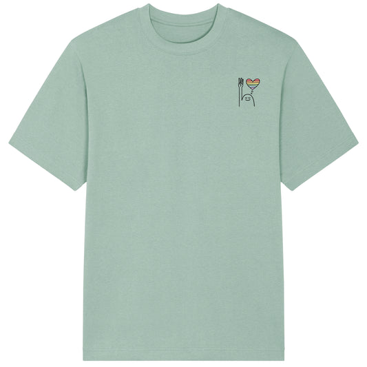 T-Shirt Pfadi Gruß Herz Hell