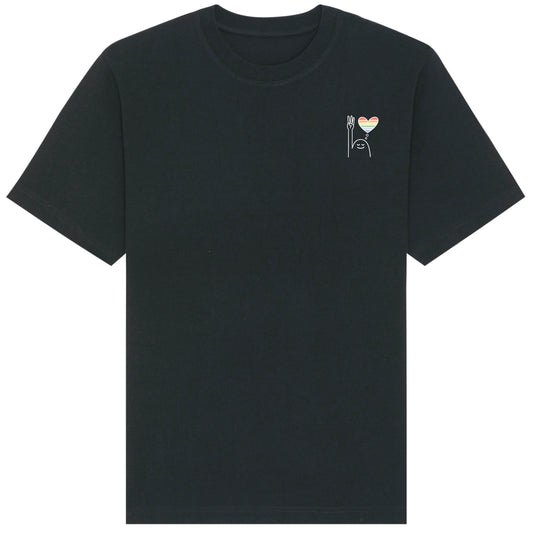 T-Shirt Pfadi Gruß Herz Dunkel