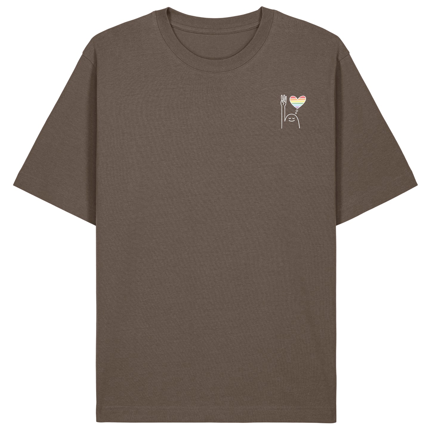 T-Shirt Pfadi Gruß Herz Dunkel