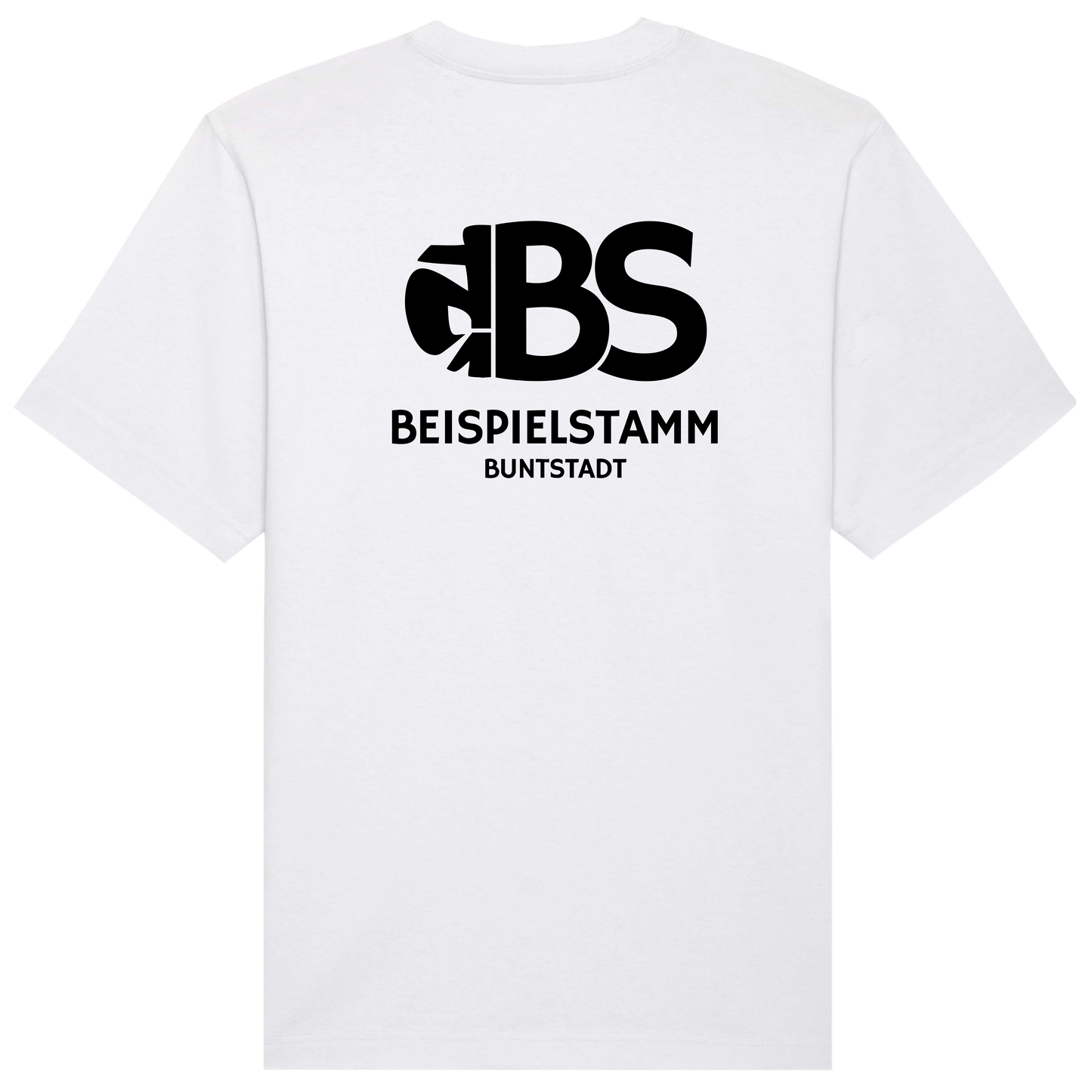 Stammes T-Shirt Buntstadt großes Logo hinten