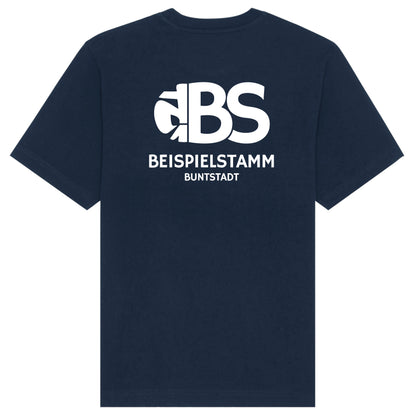 Stammes T-Shirt Buntstadt großes Logo hinten