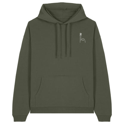 Hoodie Pfadi Gruß Dunkel