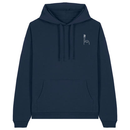 Hoodie Pfadi Gruß Dunkel