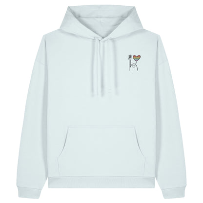 Hoodie Pfadi Gruß Herz Hell