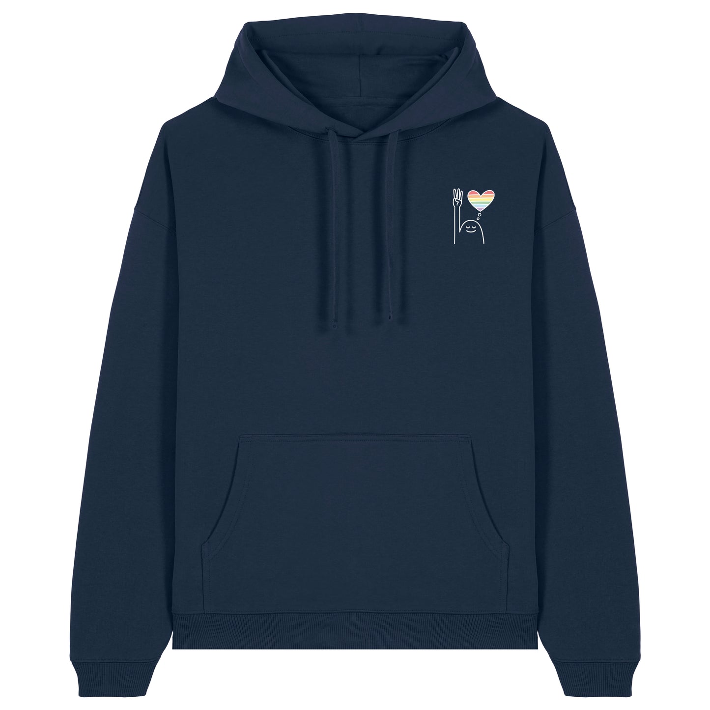 Hoodie Pfadi Gruß Herz Dunkel