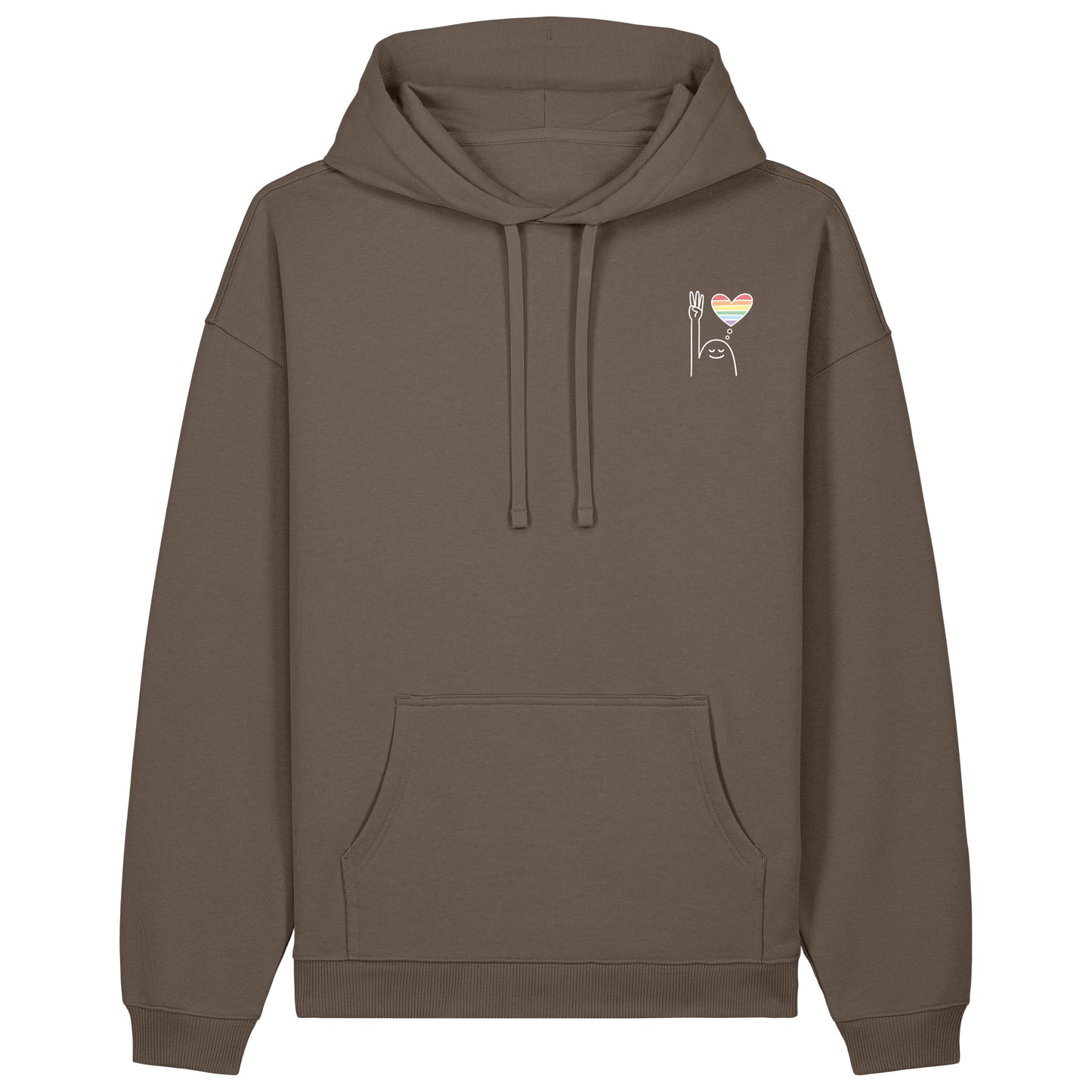 Hoodie Pfadi Gruß Herz Dunkel
