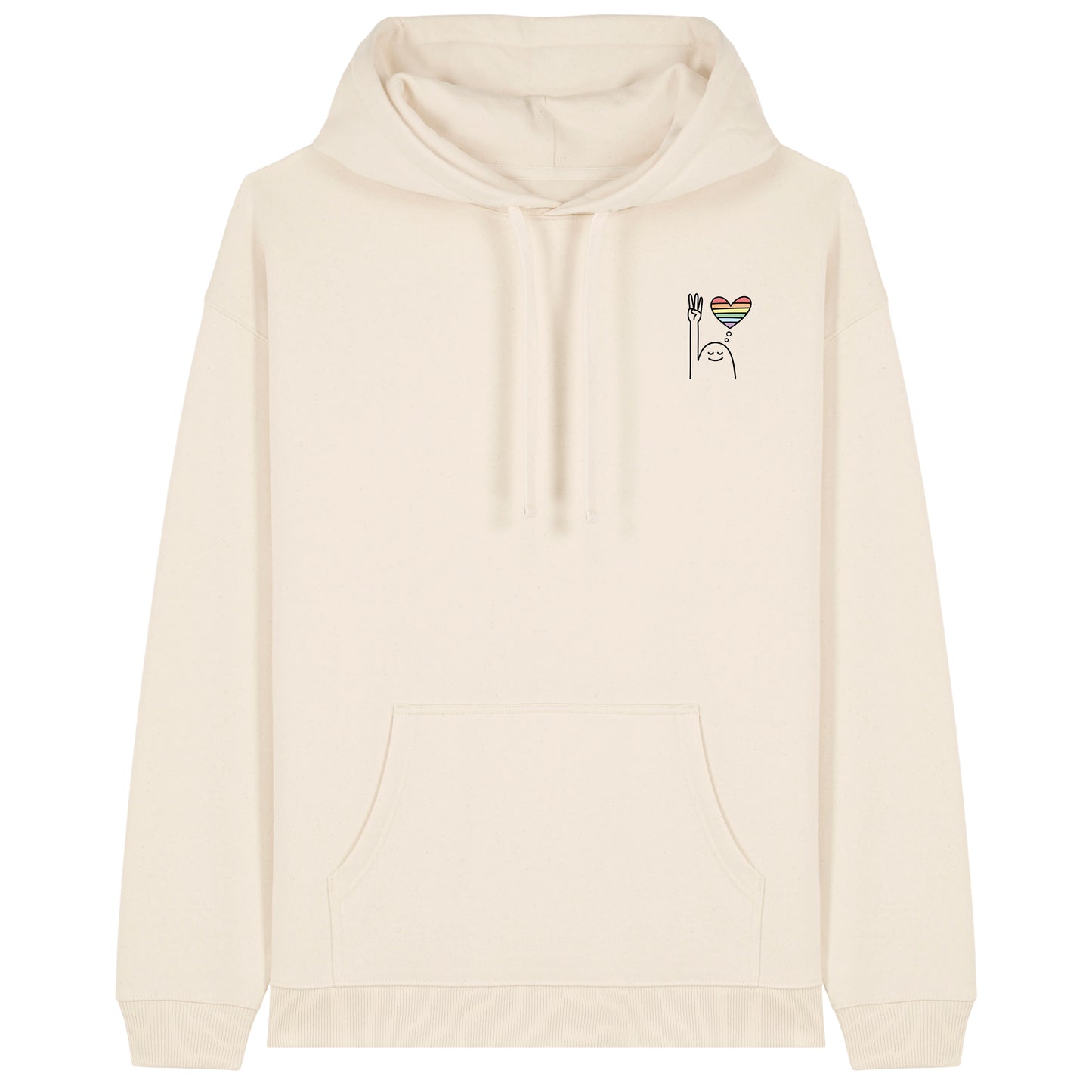 Hoodie Pfadi Gruß Herz Hell
