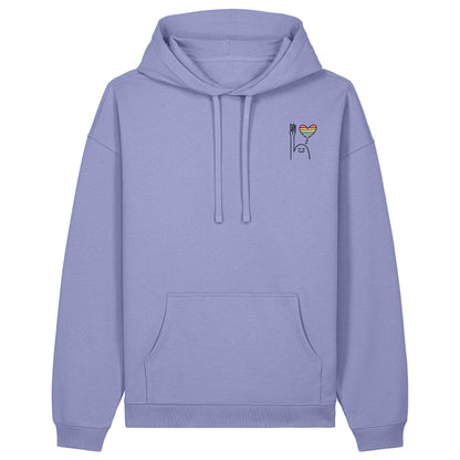 Hoodie Pfadi Gruß Herz Hell