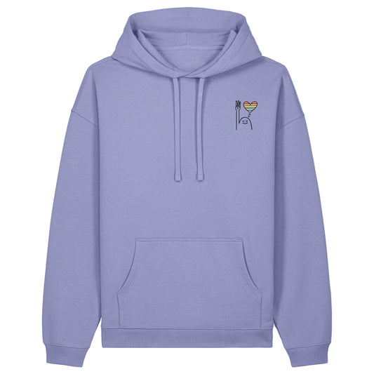 Hoodie Pfadi Gruß Herz Hell