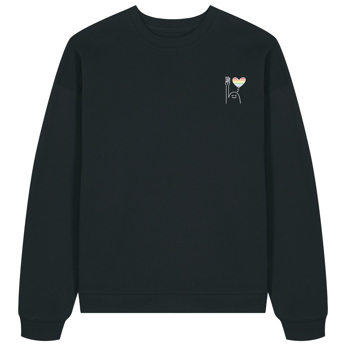 Sweatshirt Pfadi Gruß Herz Dunkel