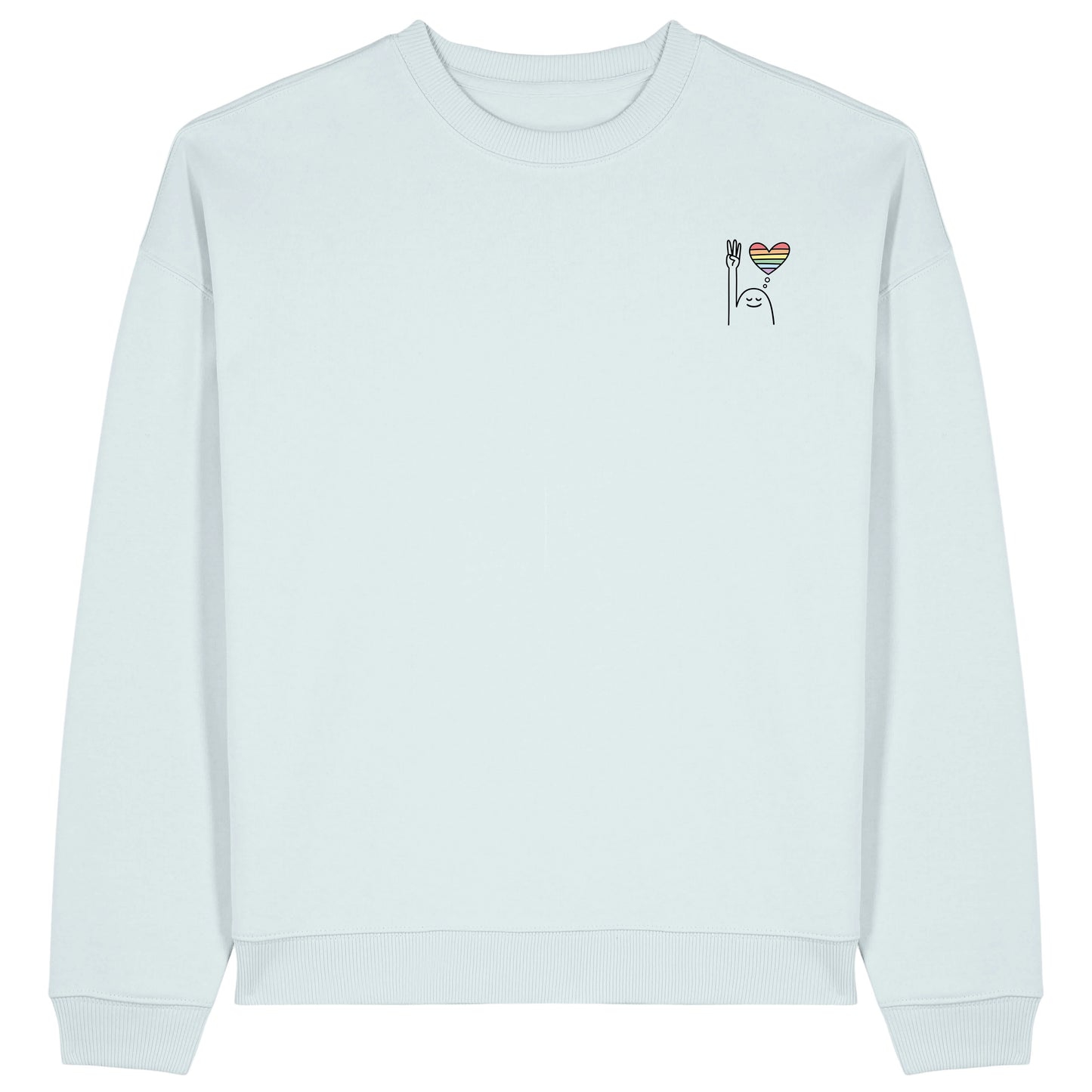 Sweatshirt Pfadi Gruß Herz Hell