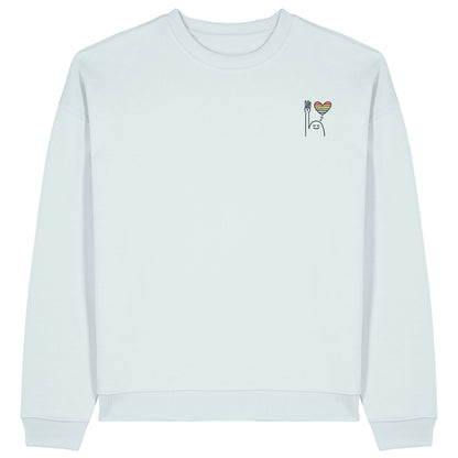 Sweatshirt Pfadi Gruß Herz Hell