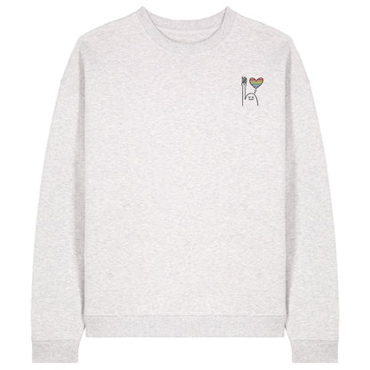 Sweatshirt Pfadi Gruß Herz Hell