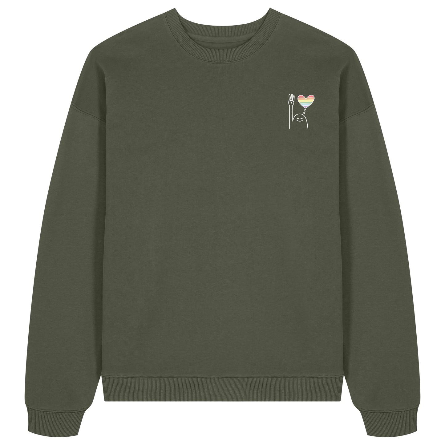 Sweatshirt Pfadi Gruß Herz Dunkel