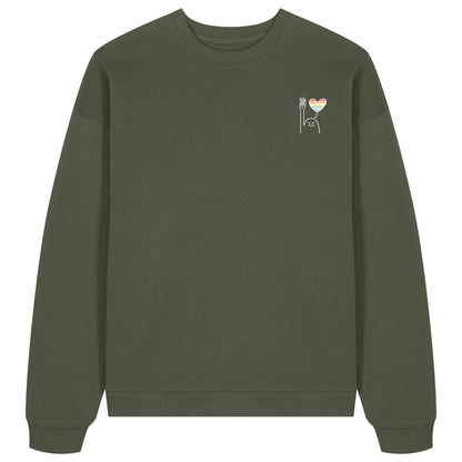 Sweatshirt Pfadi Gruß Herz Dunkel