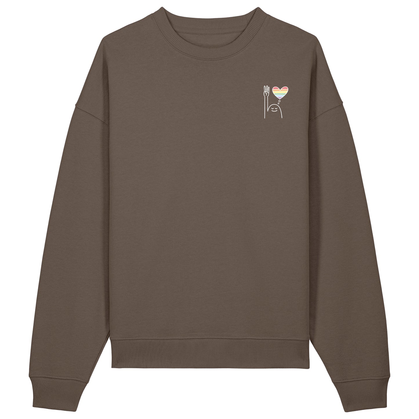 Sweatshirt Pfadi Gruß Herz Dunkel