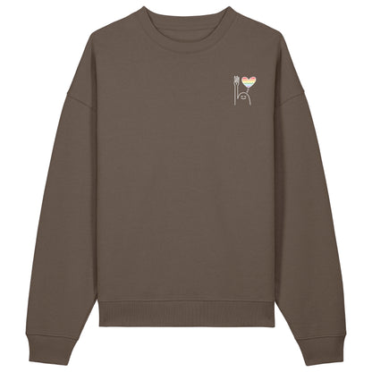 Sweatshirt Pfadi Gruß Herz Dunkel