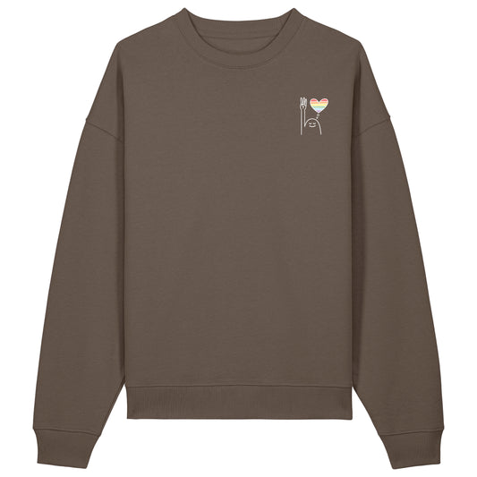 Sweatshirt Pfadi Gruß Herz Dunkel