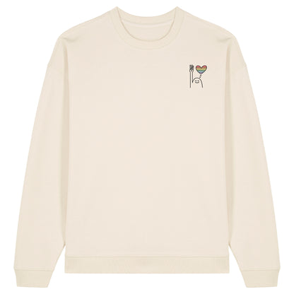 Sweatshirt Pfadi Gruß Herz Hell