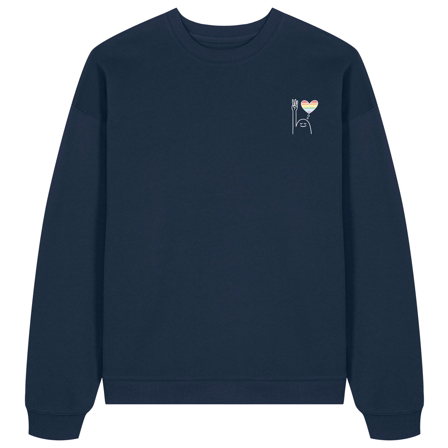 Sweatshirt Pfadi Gruß Herz Dunkel