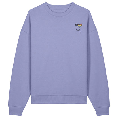 Sweatshirt Pfadi Gruß Herz Hell