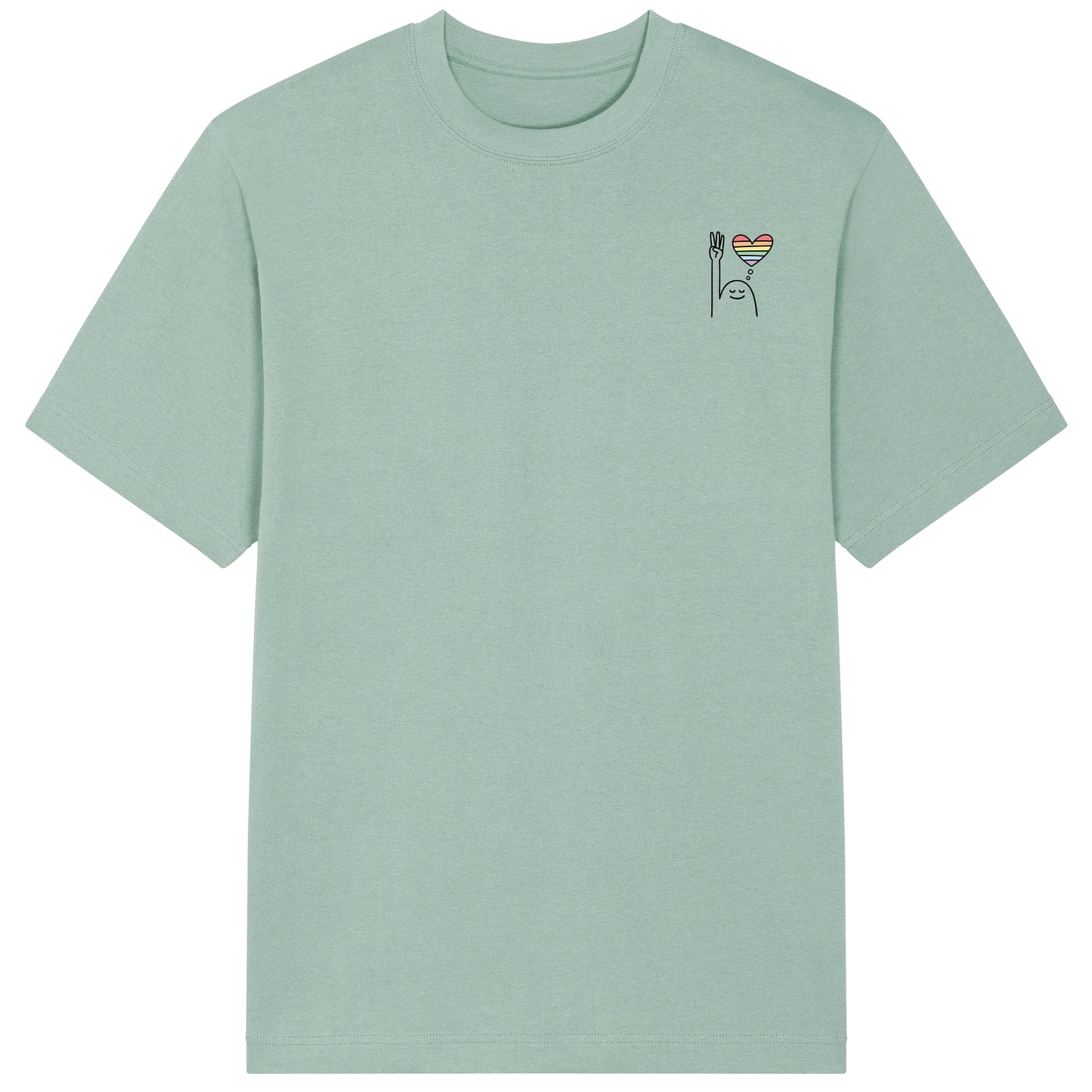 T-Shirt Pfadi Gruß Herz Hell