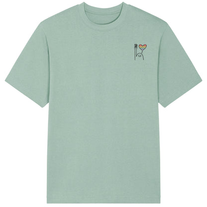 T-Shirt Pfadi Gruß Herz Hell