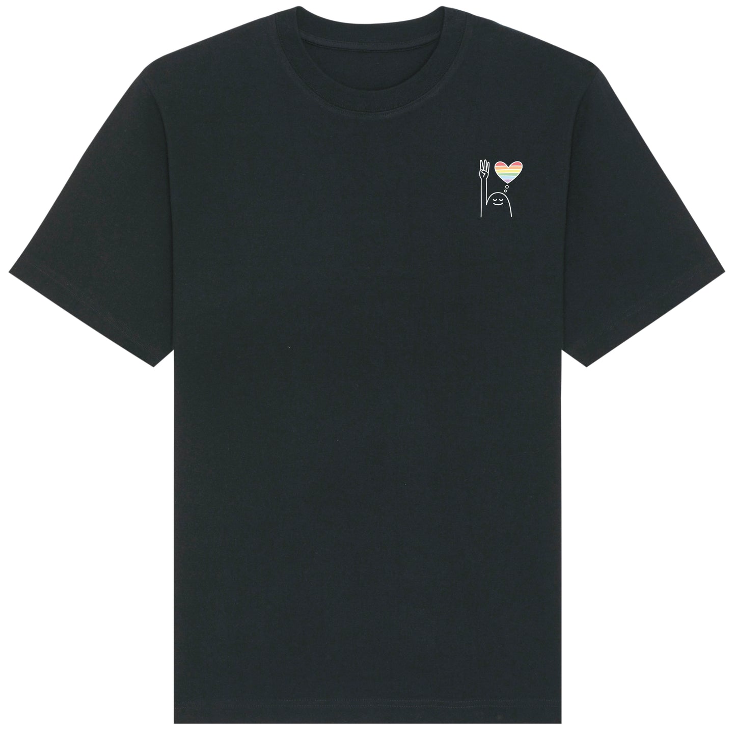 T-Shirt Pfadi Gruß Herz Dunkel