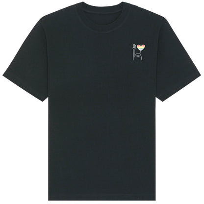 T-Shirt Pfadi Gruß Herz Dunkel