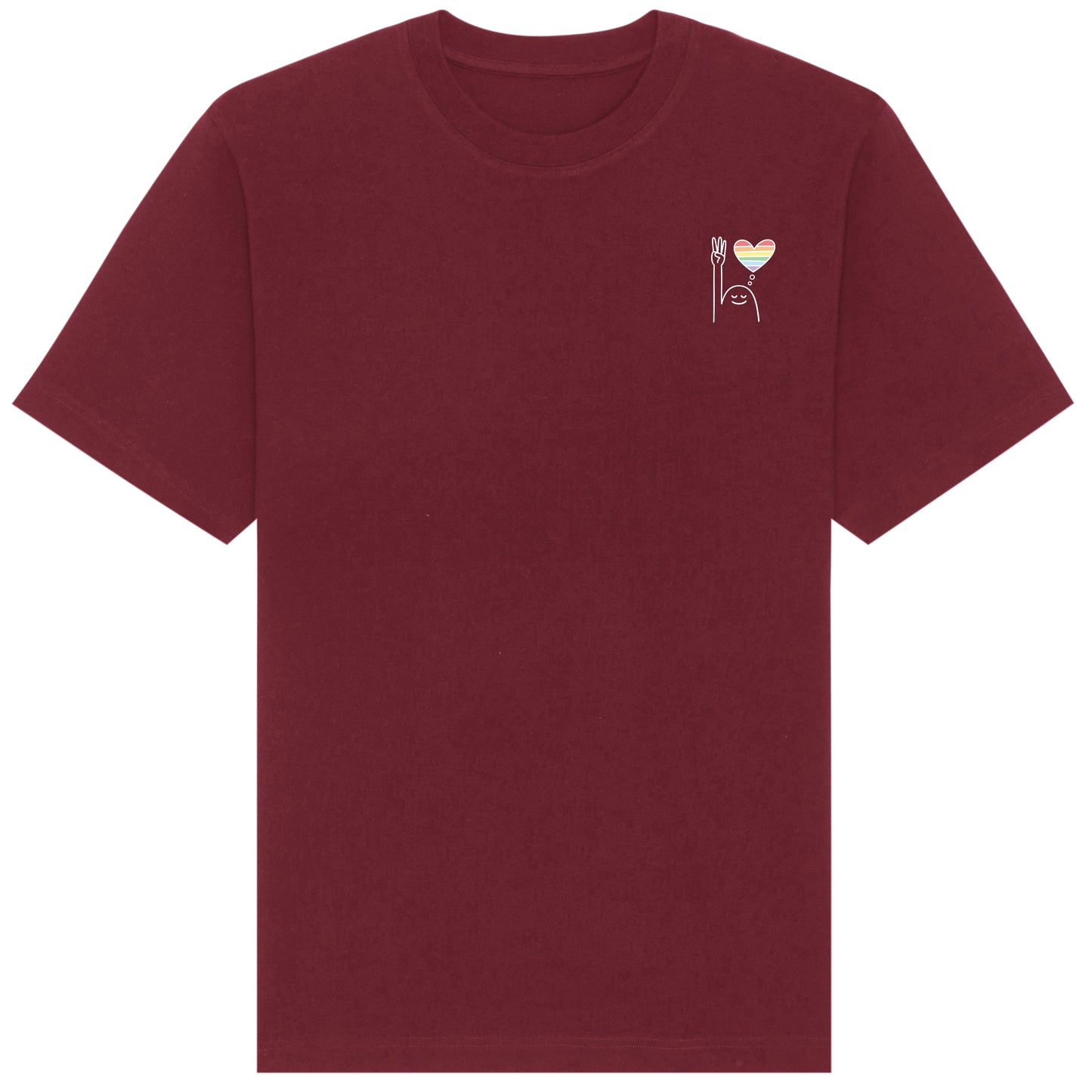 T-Shirt Pfadi Gruß Herz Dunkel