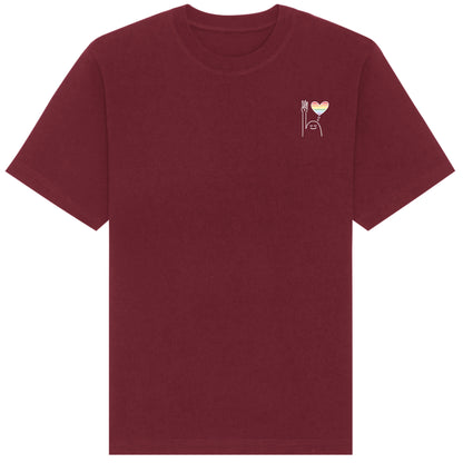 T-Shirt Pfadi Gruß Herz Dunkel