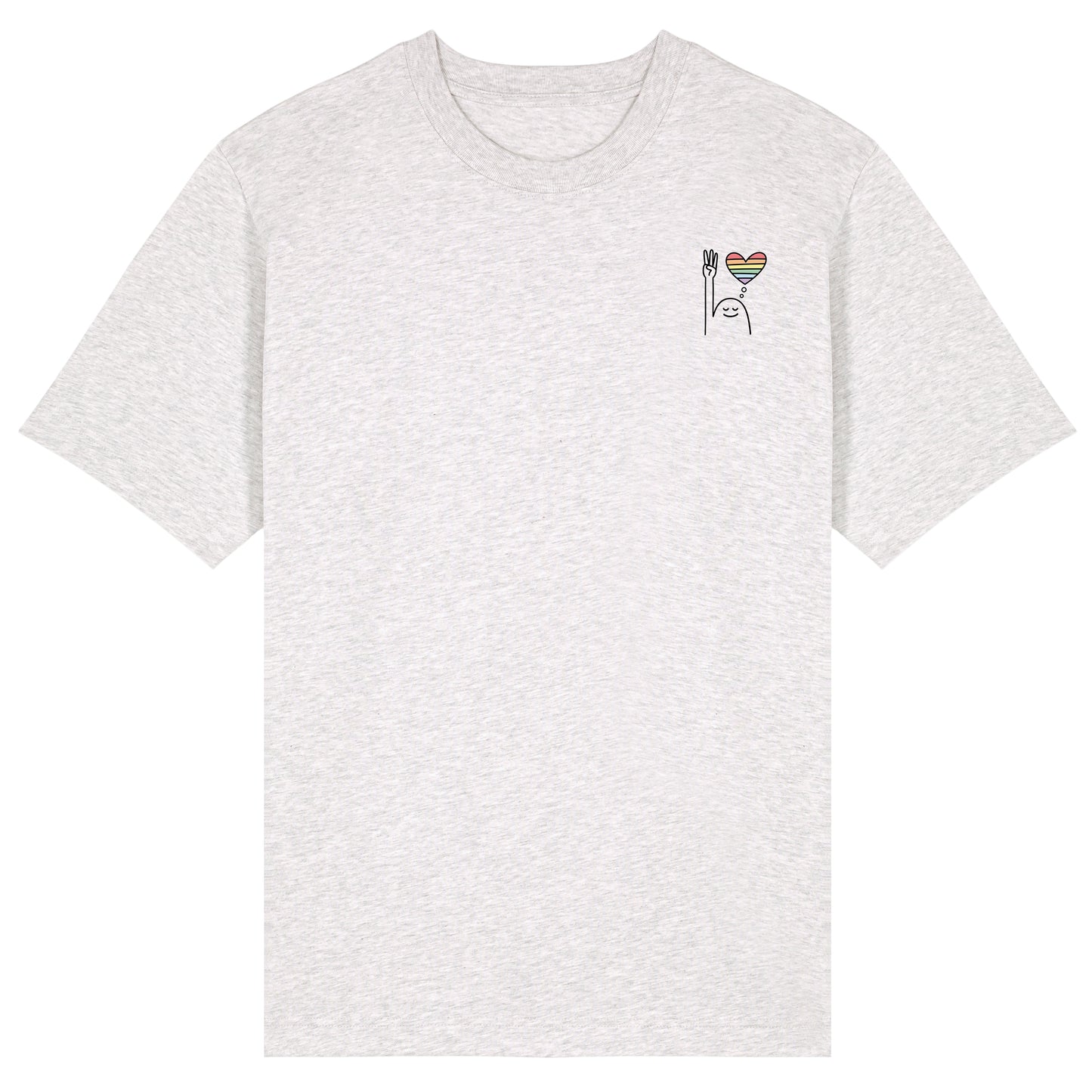 T-Shirt Pfadi Gruß Herz Hell