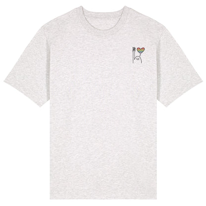 T-Shirt Pfadi Gruß Herz Hell