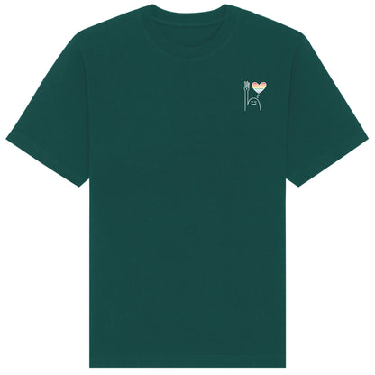 T-Shirt Pfadi Gruß Herz Dunkel