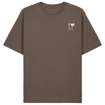 T-Shirt Pfadi Gruß Herz Dunkel