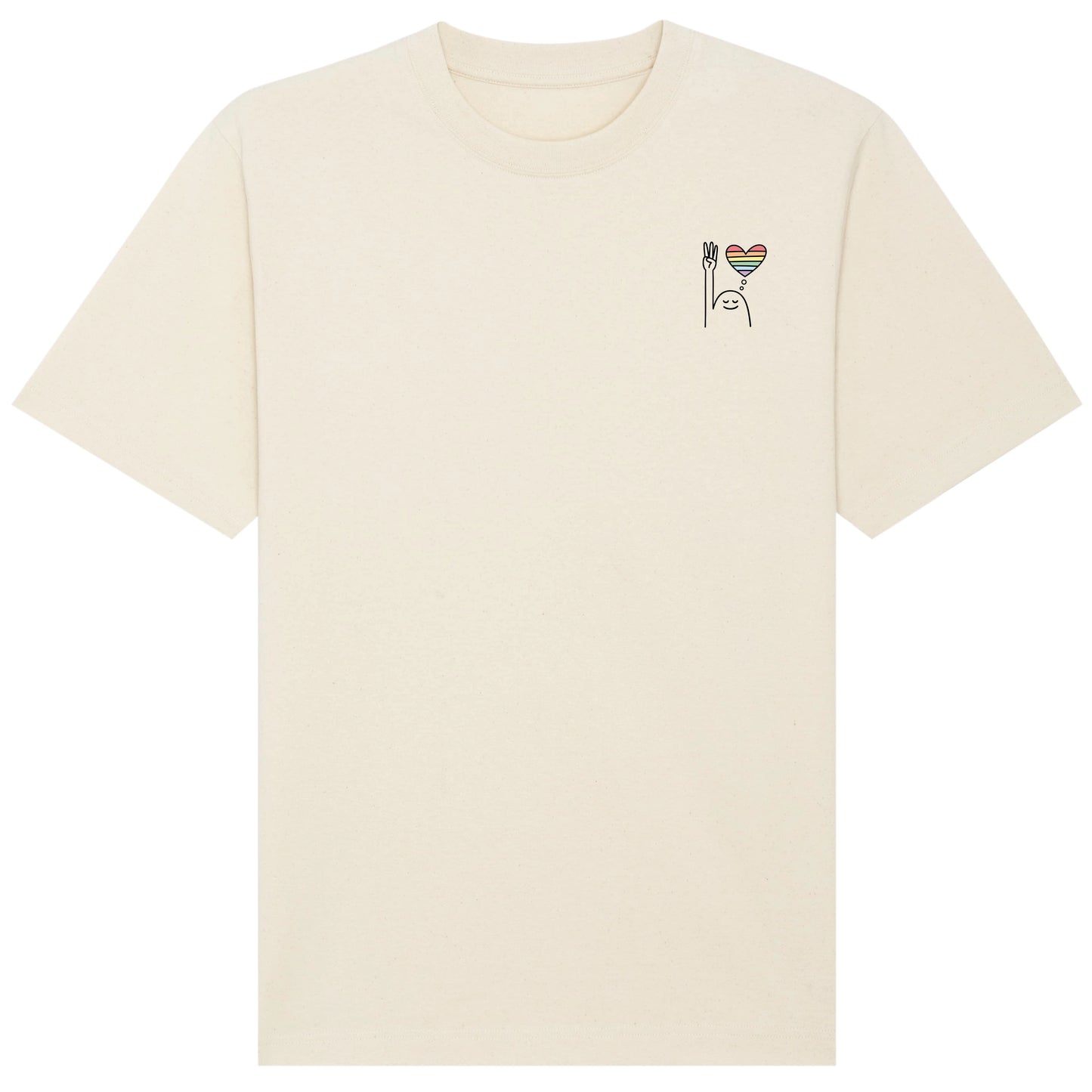 T-Shirt Pfadi Gruß Herz Hell