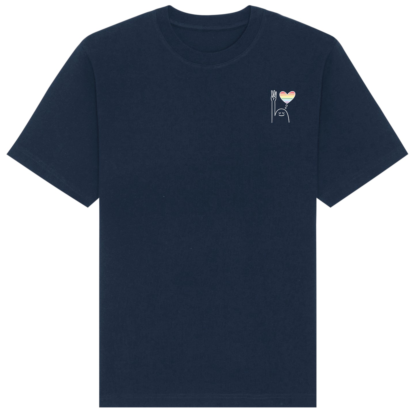 T-Shirt Pfadi Gruß Herz Dunkel