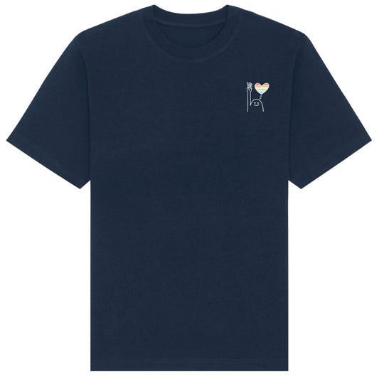 T-Shirt Pfadi Gruß Herz Dunkel