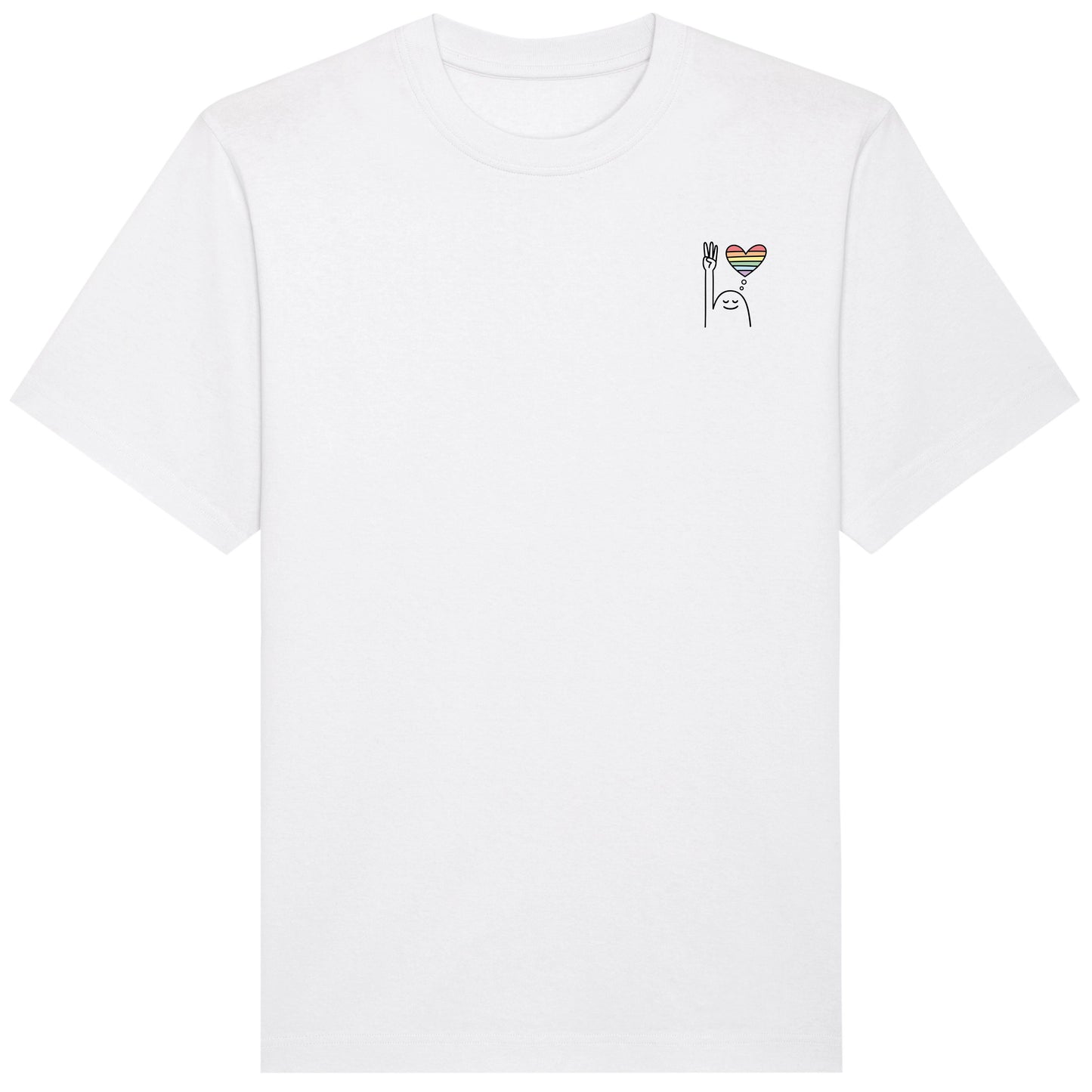 T-Shirt Pfadi Gruß Herz Hell