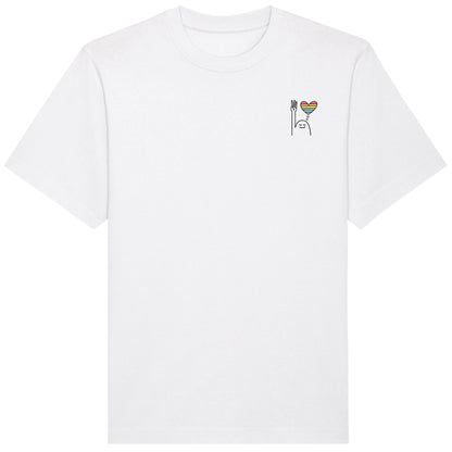 T-Shirt Pfadi Gruß Herz Hell